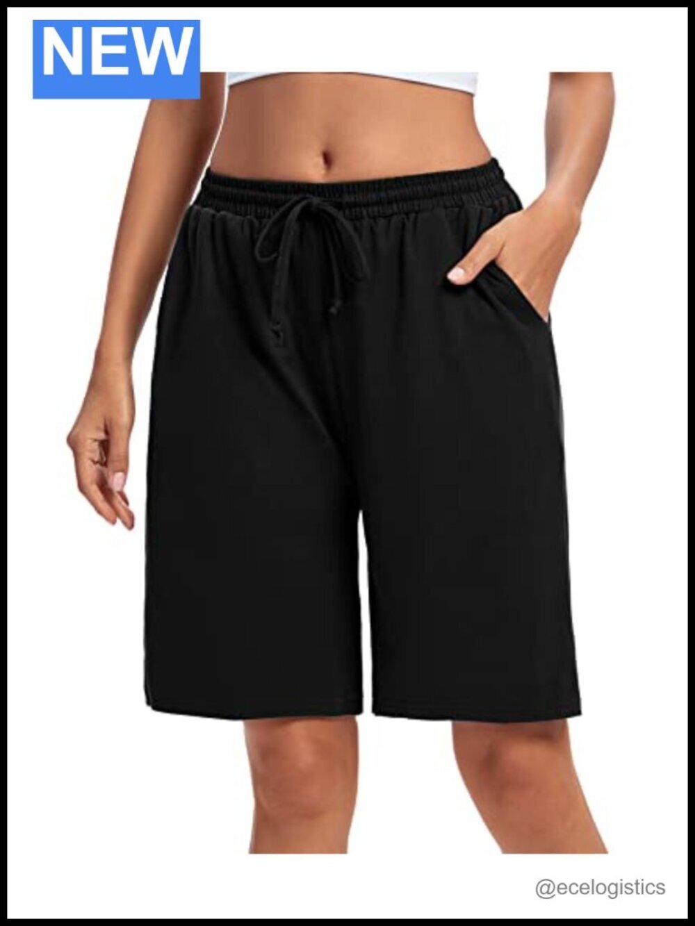 Bermuda Lounge Athletic Shorts with Pockets